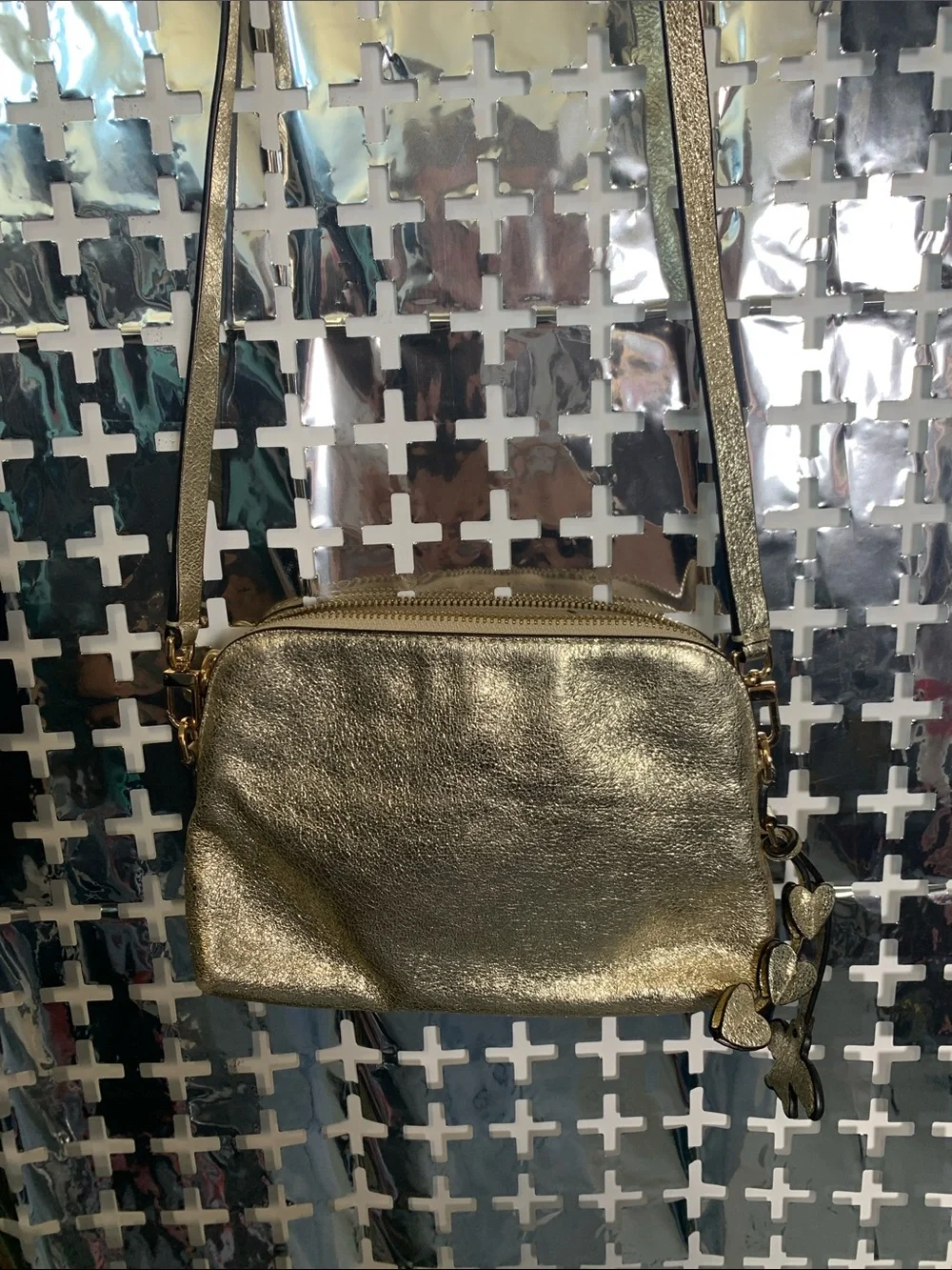 Tory Burch Gold Crossbody Shoulder Bag - Women